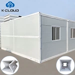 20FT Standard Modern Soundproof Foldable Prefab Mobile House Easy Folding Post-disaster housing