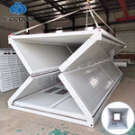 20FT Standard Modern Soundproof Foldable Prefab Mobile House Easy Folding Post-disaster housing